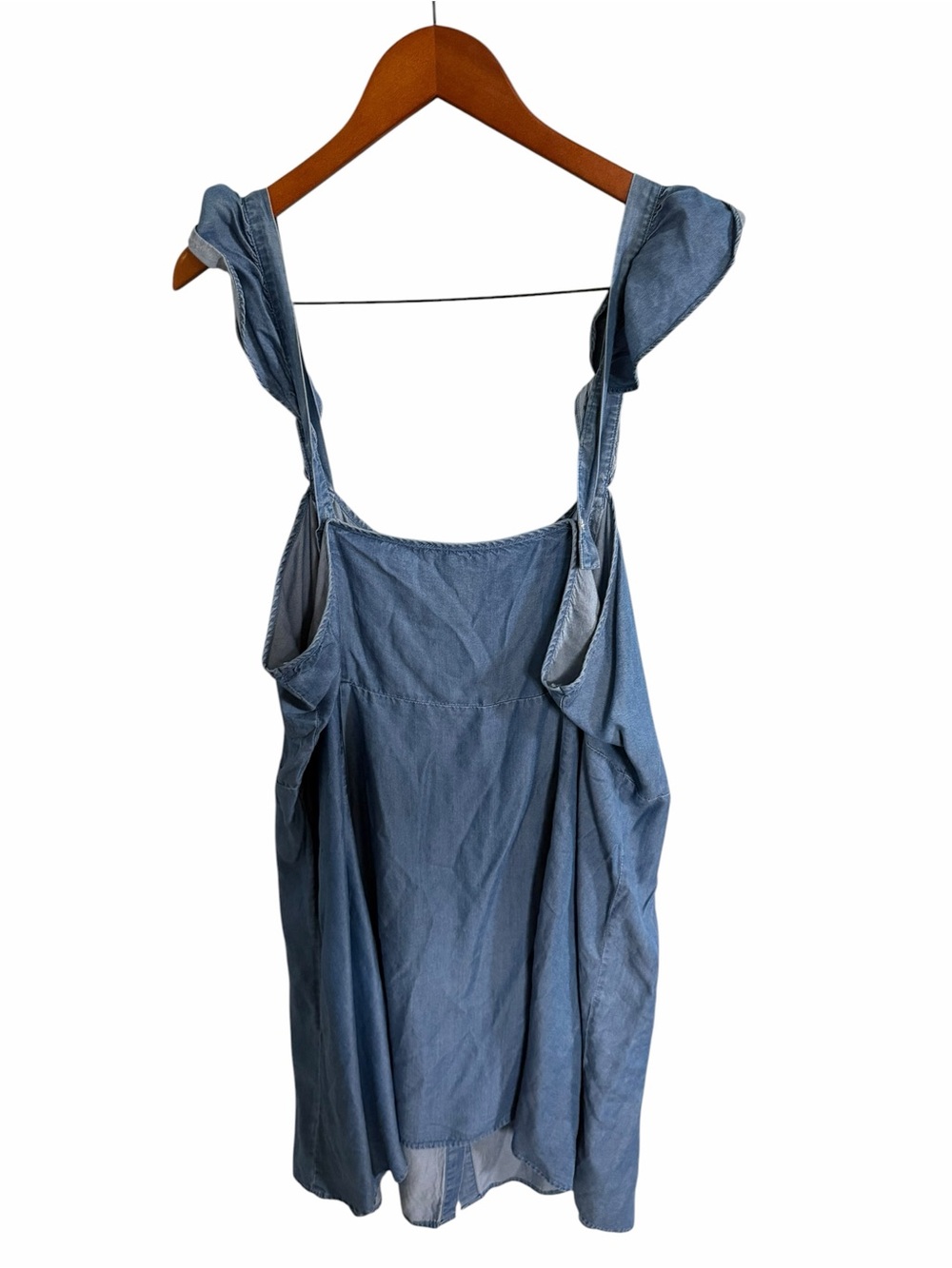 Forever 21 Denim-Blue Button-Front Mini Dress - Picture 3 of 7